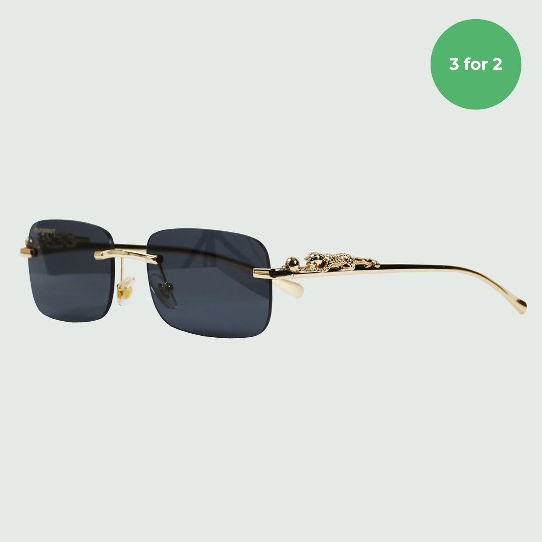 Panther Glasses - Gold / Black