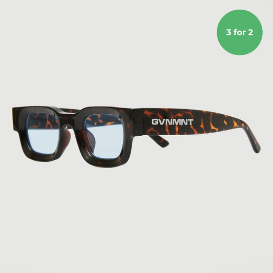 Conflict Sunglasses - Leopard / Blue