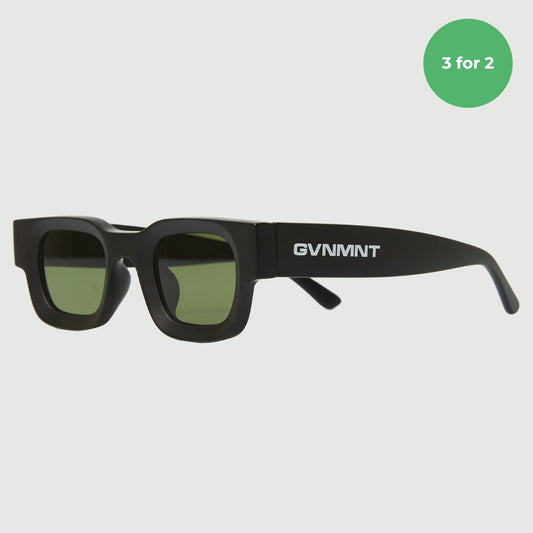 Conflict Sunglasses - Black / Emerald