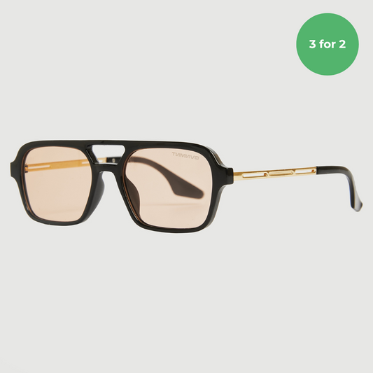 Imperial Sunglasses - Tan / Gold