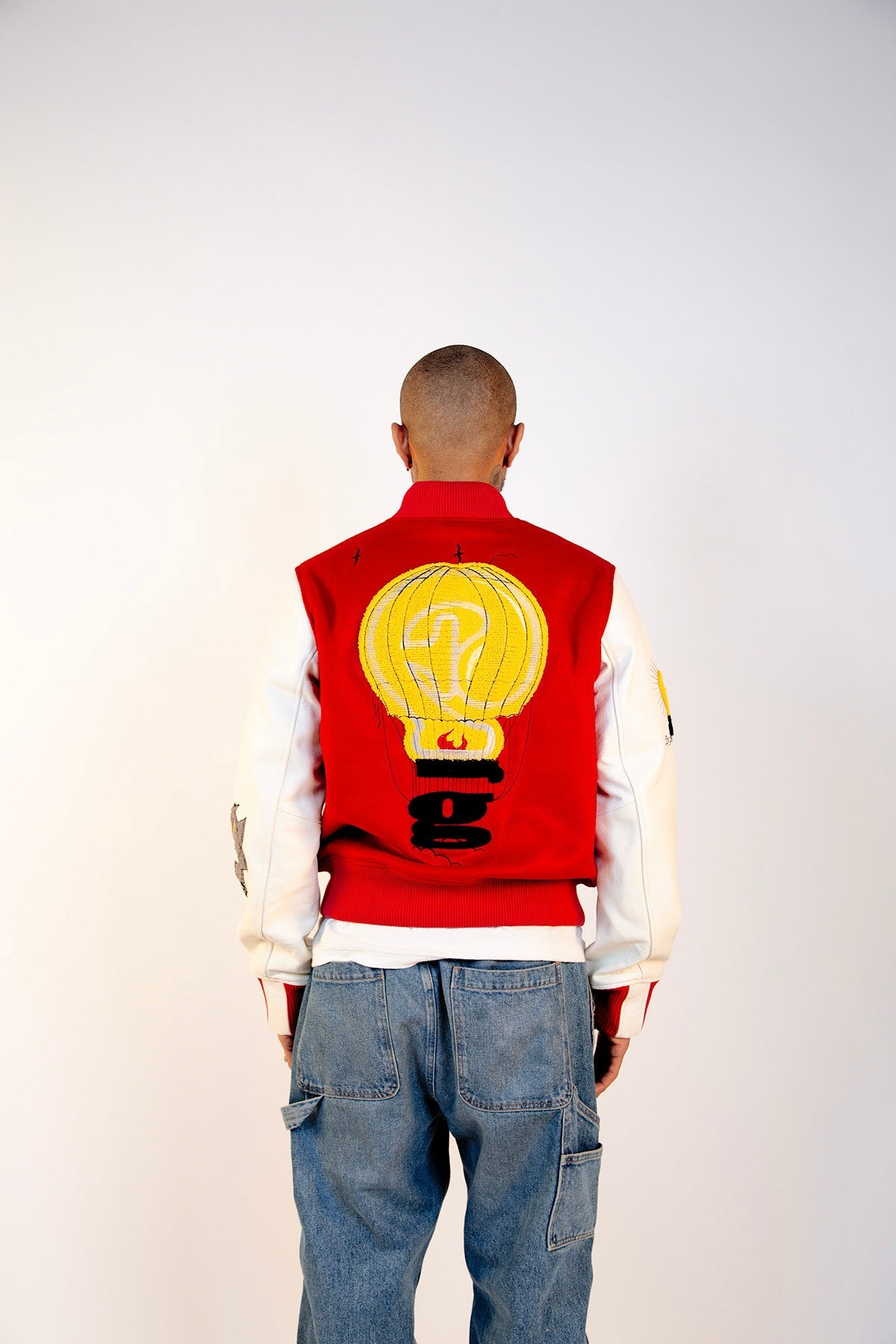 1|24 HOT AIR BALLOON VARSITY JACKET - RED