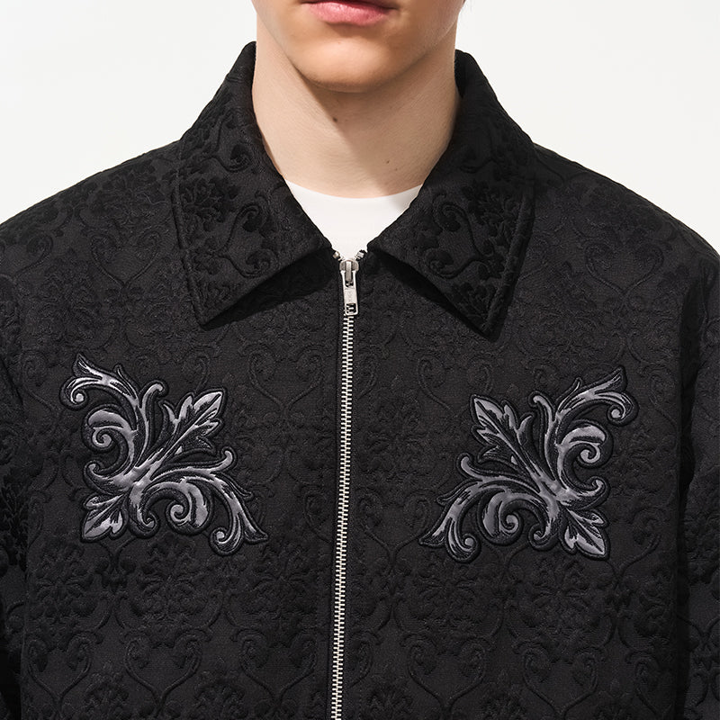 Jacquard Embroidered Patches Jacket