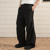 Cleanfit Pleated Wide-Leg Trousers