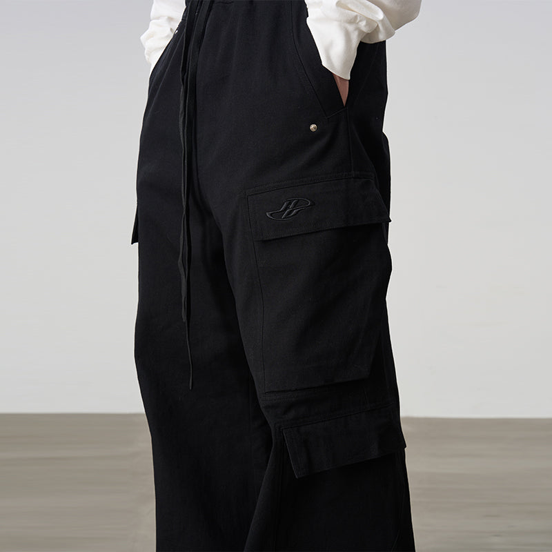 Embroidered Dynamic Logo Drawstrings Trousers