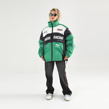 Retro Motorcycle Racing Down Jacket