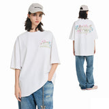 Blooming Flowers Embroidered Tee