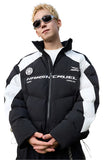 Streetwear Racing Colorblock Padded Jacket