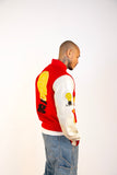 1|24 HOT AIR BALLOON VARSITY JACKET - RED