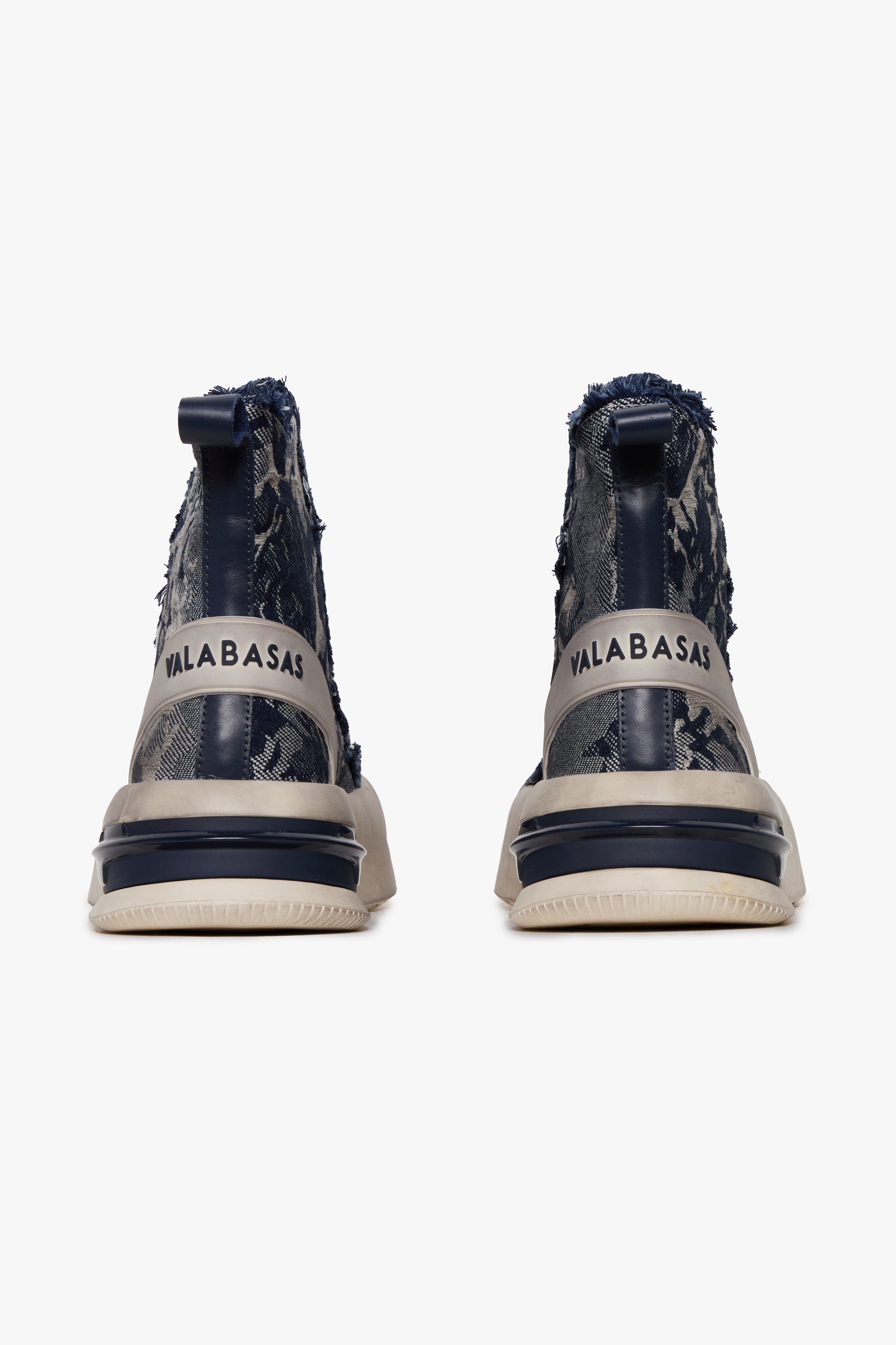 "PURPOSE" INDIGO HIGH TOPS