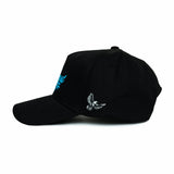 Champagne Snapback Hat (Blue)