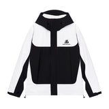 Colorblock Logo Windproof Jacket