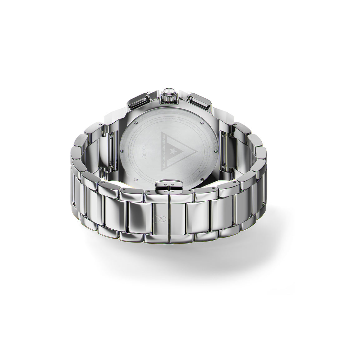 AM1045SSP - AMBASSADOR SILVER POLISHED WATCH