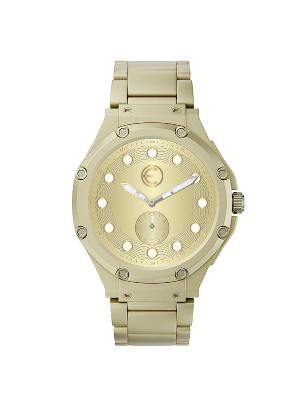 AU141MV - ULTRA SLIM THENA CHAMPAGNE GOLD WATCH