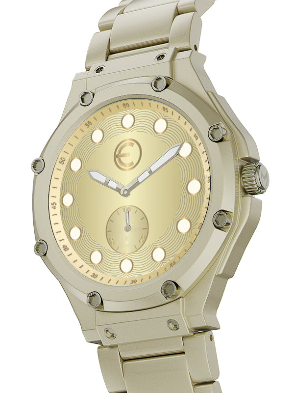 AU141MV - ULTRA SLIM THENA CHAMPAGNE GOLD WATCH