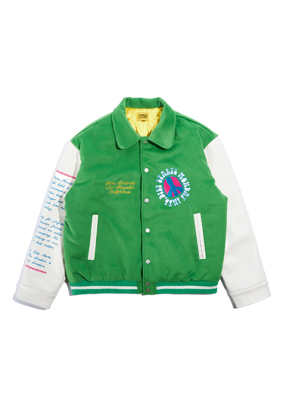 Arts District Varsity Jacket - Green