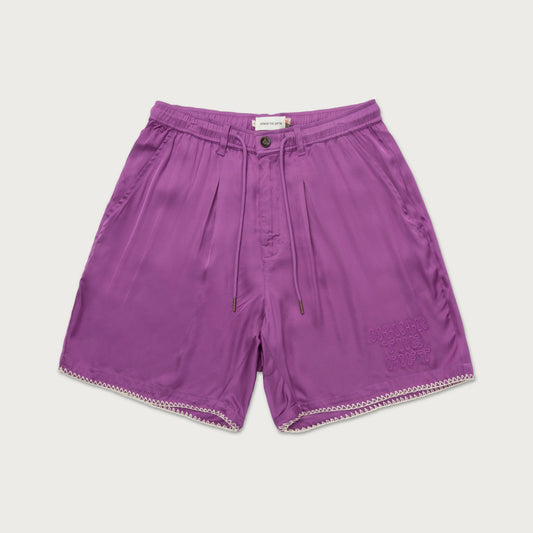 Blanket Stitch Short - Purple