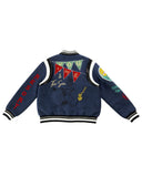 "Lovers" Surf Club Varsity Letterman Jacket (True Blue)