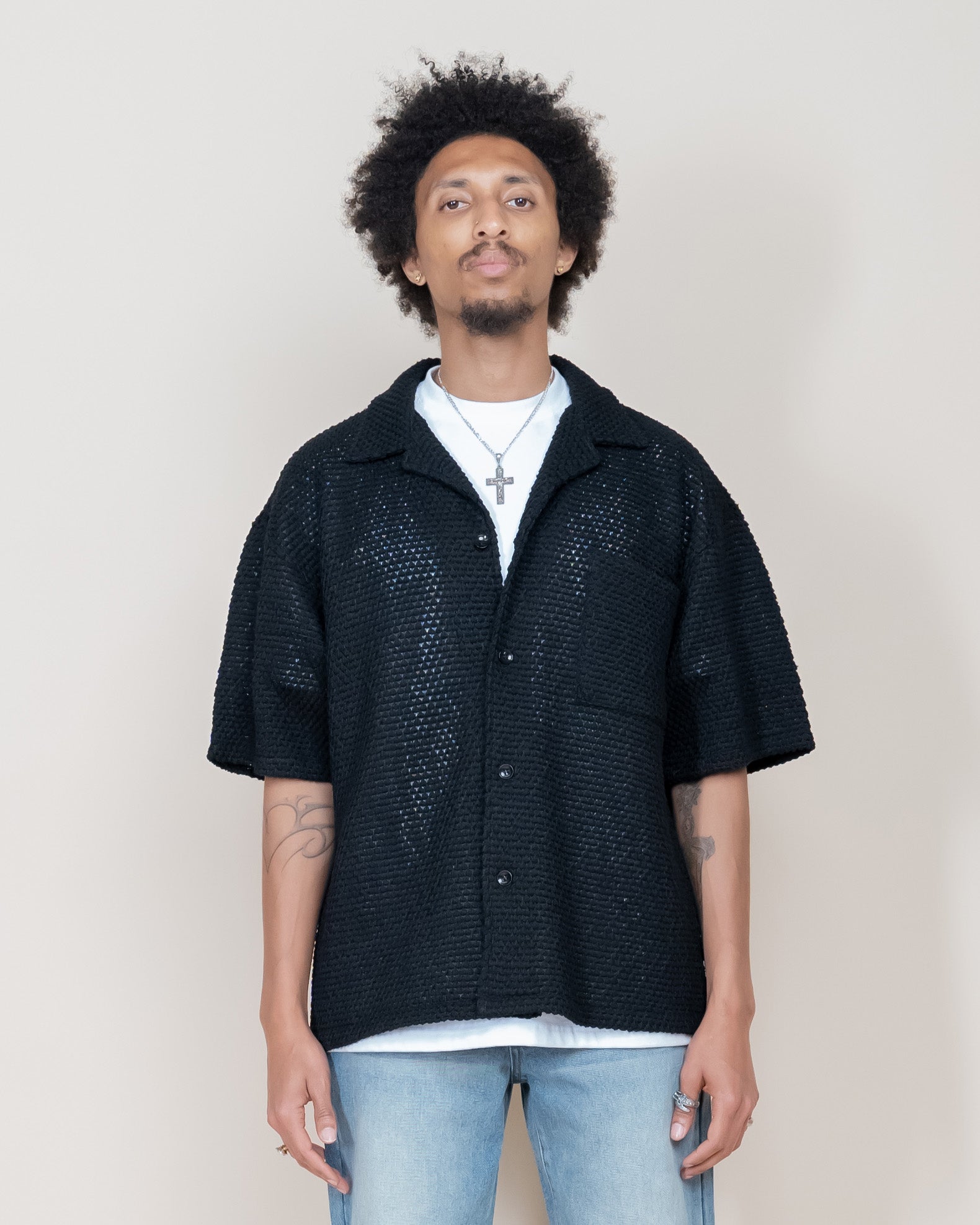 EPTM BUBBLE SHIRT - BLACK