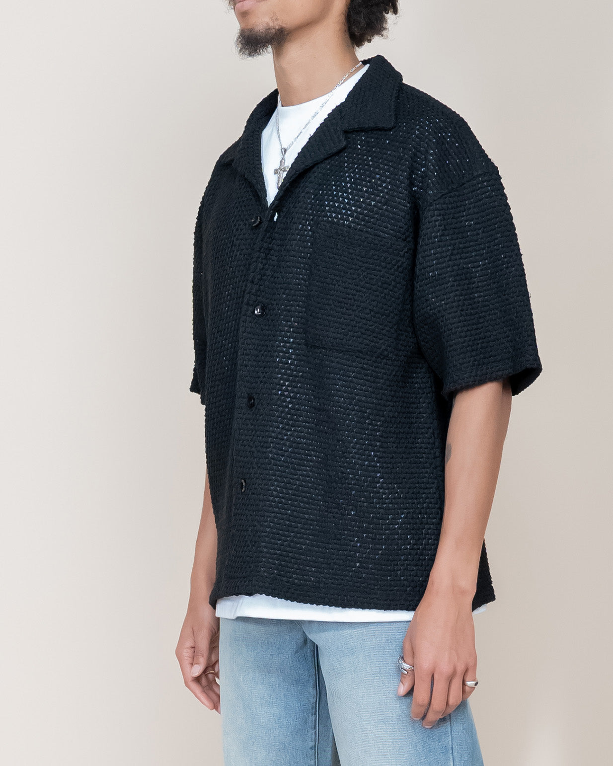 EPTM BUBBLE SHIRT - BLACK