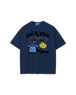 "Call Me" Tee (Navy)