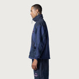 Color Block Full Zip - Navy