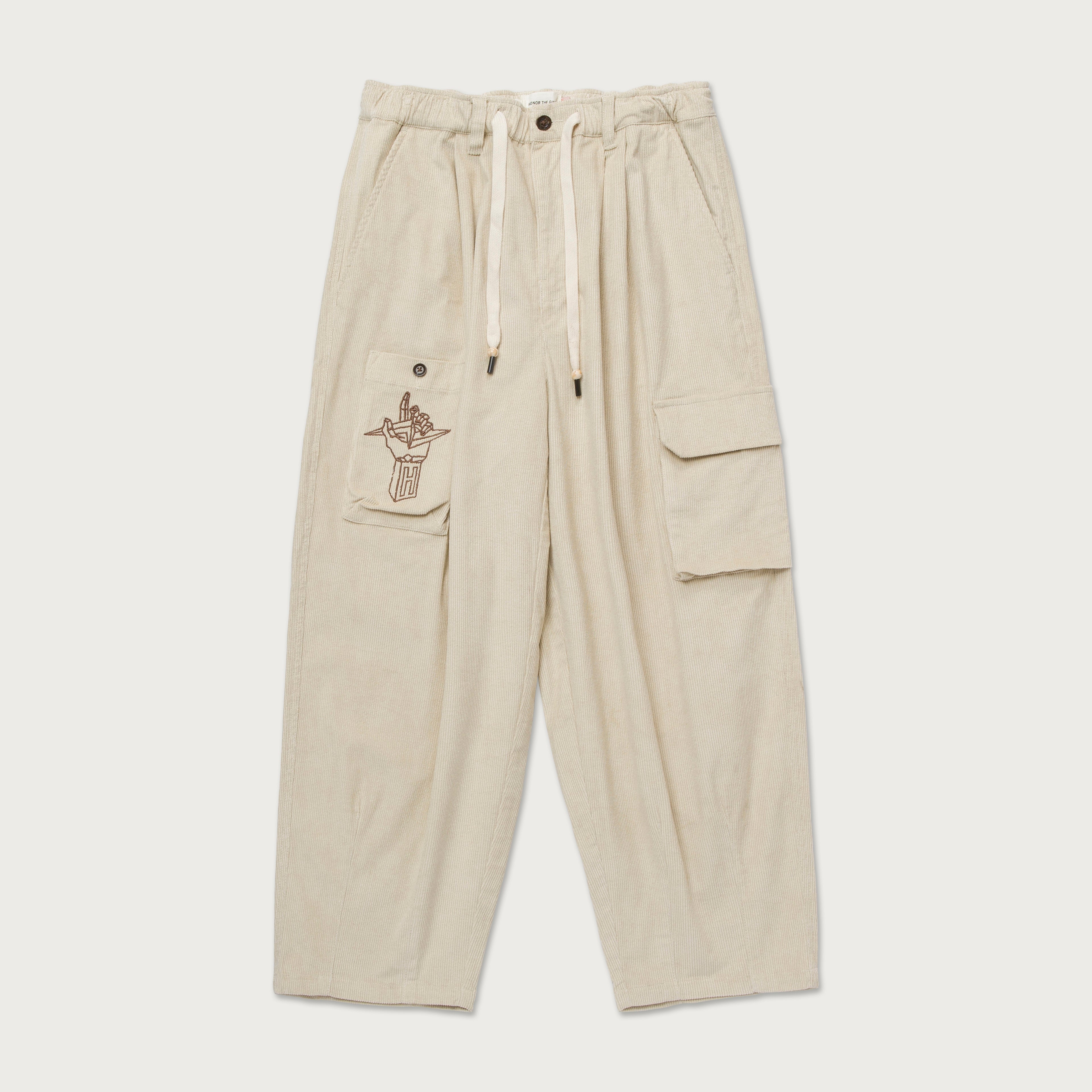 Corduroy Baggy Pant - Cream