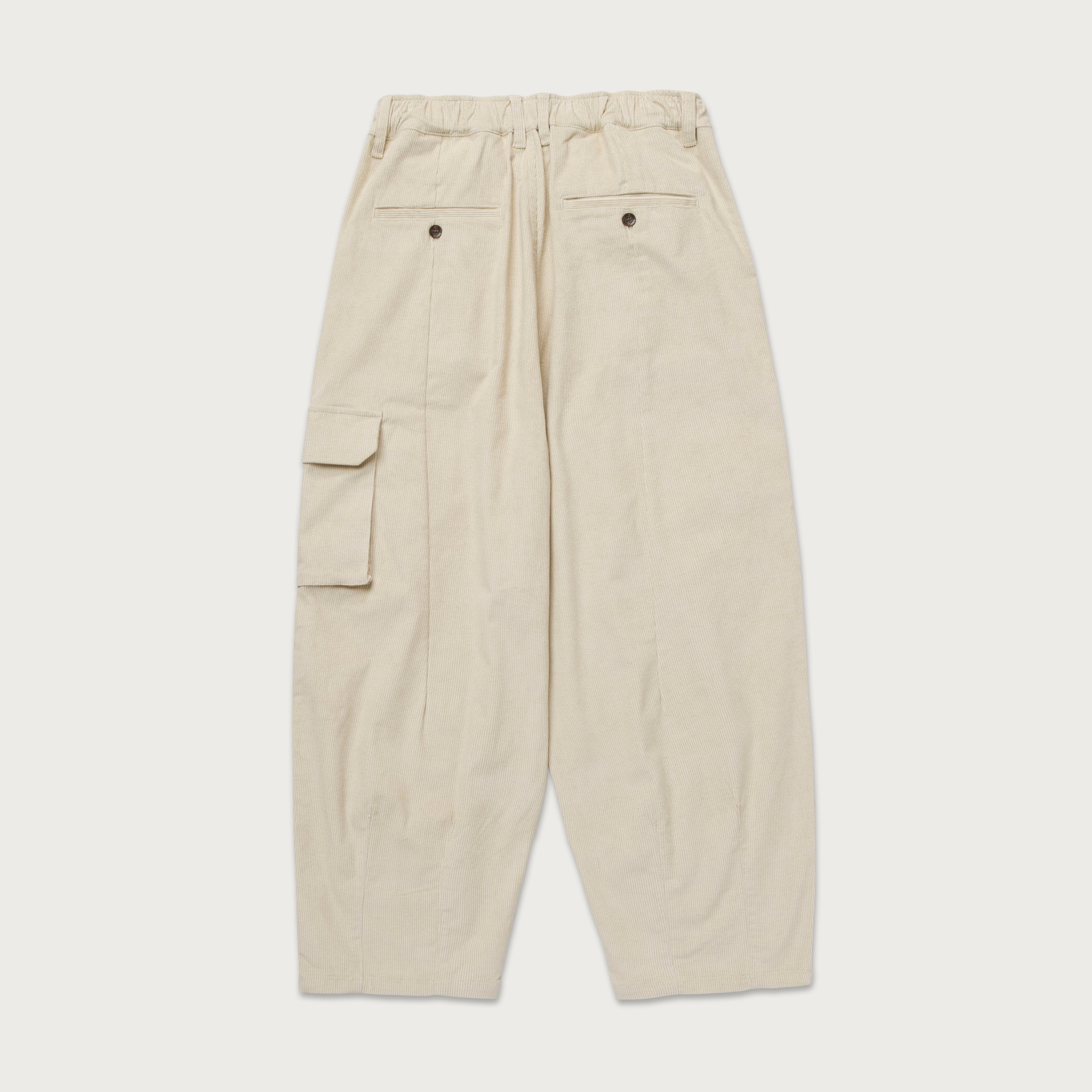 Corduroy Baggy Pant - Cream