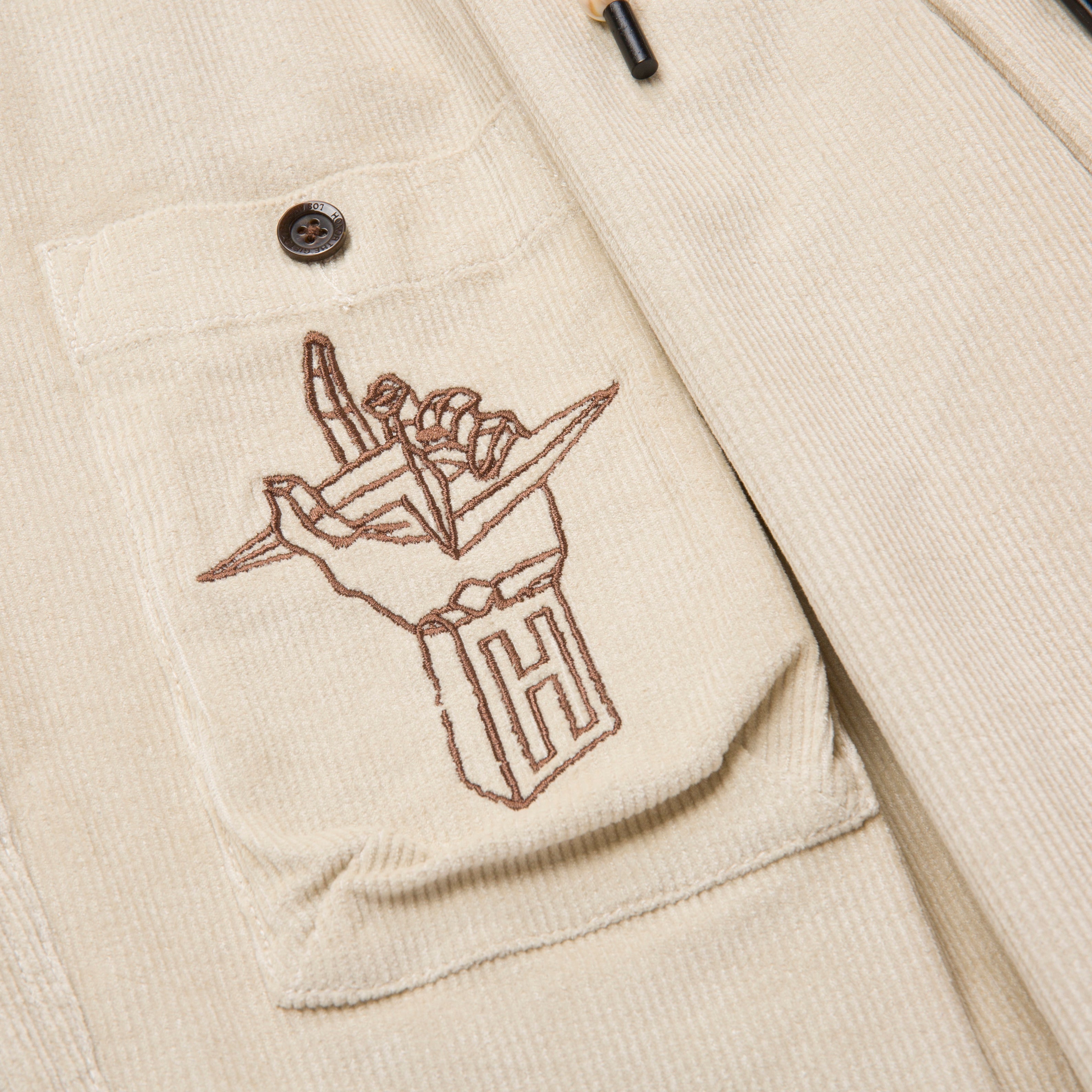 Corduroy Baggy Pant - Cream