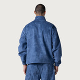 Corduroy Qtr Zip Anorak - Blue