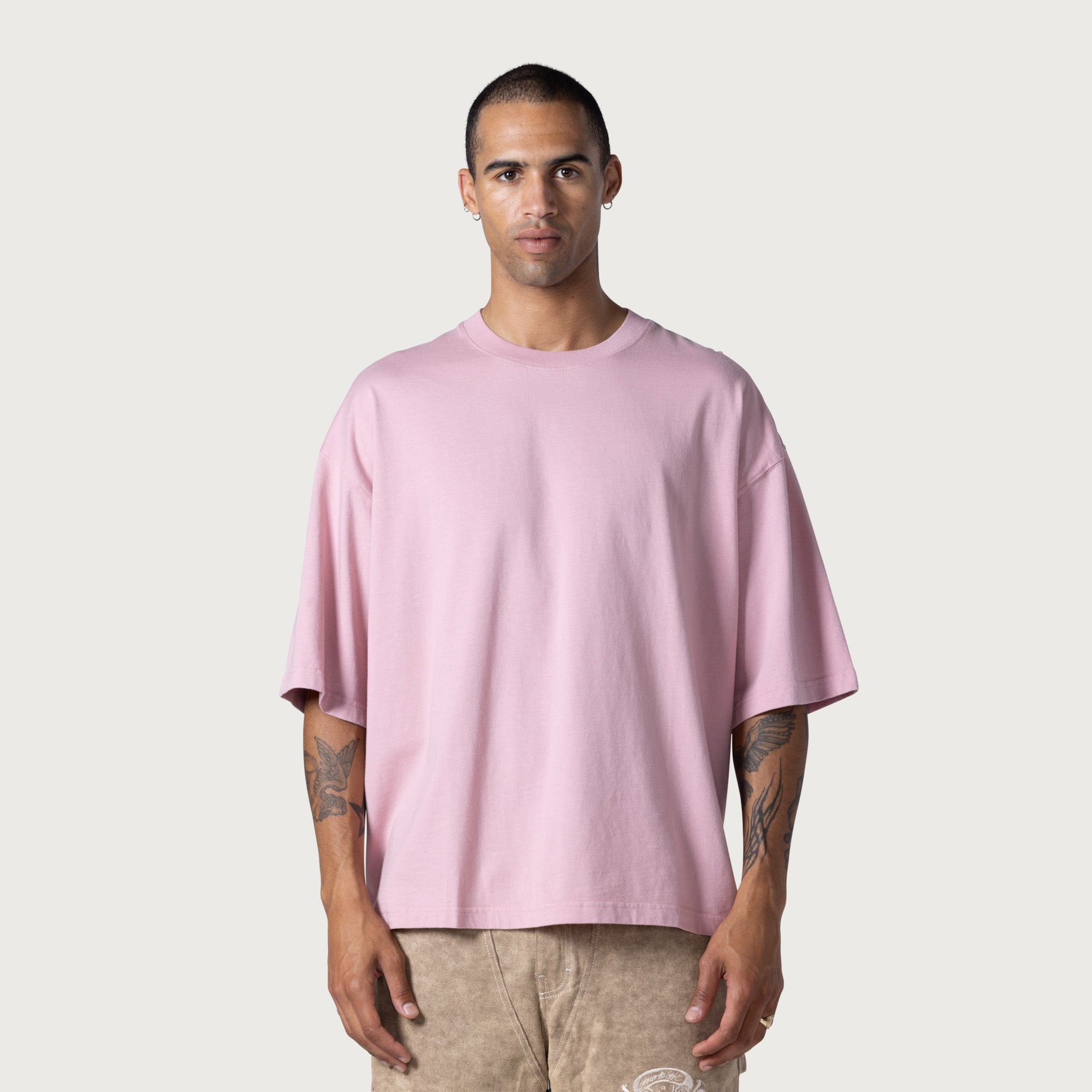 Crest Logo Box Tee - Pink