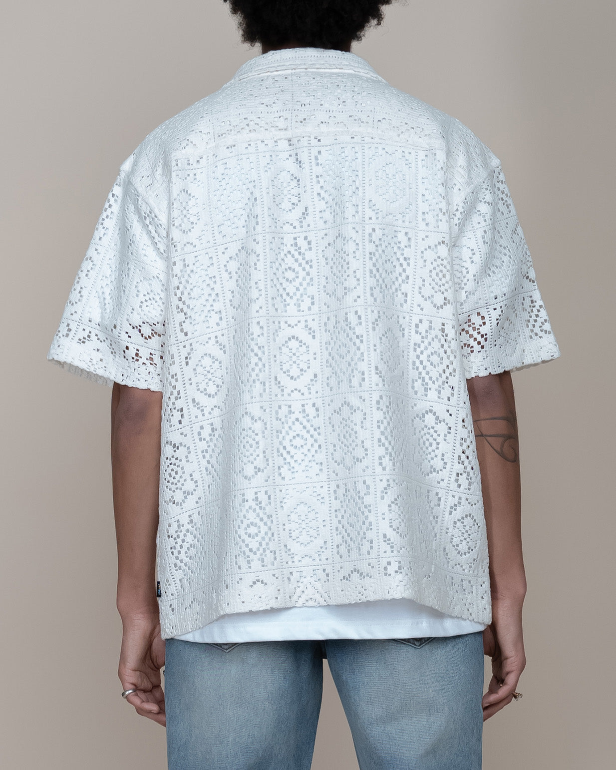 EPTM CROCHET SHIRT - OFF WHITE