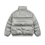 Embossed Gothic Logo Down Jacket