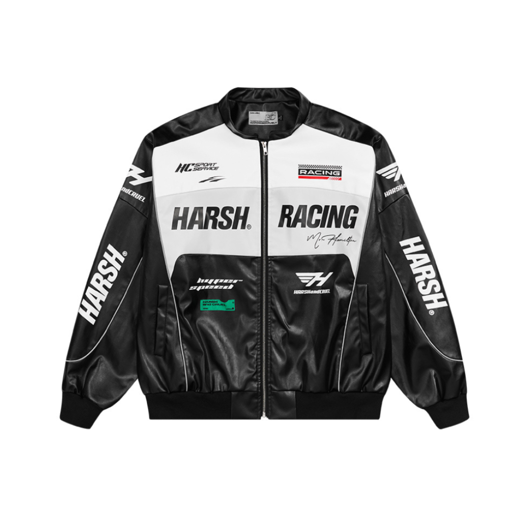 Retro Motorcycle Faux Leather Racing Jacket