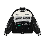 Woolen Embroidered Racing Jacket