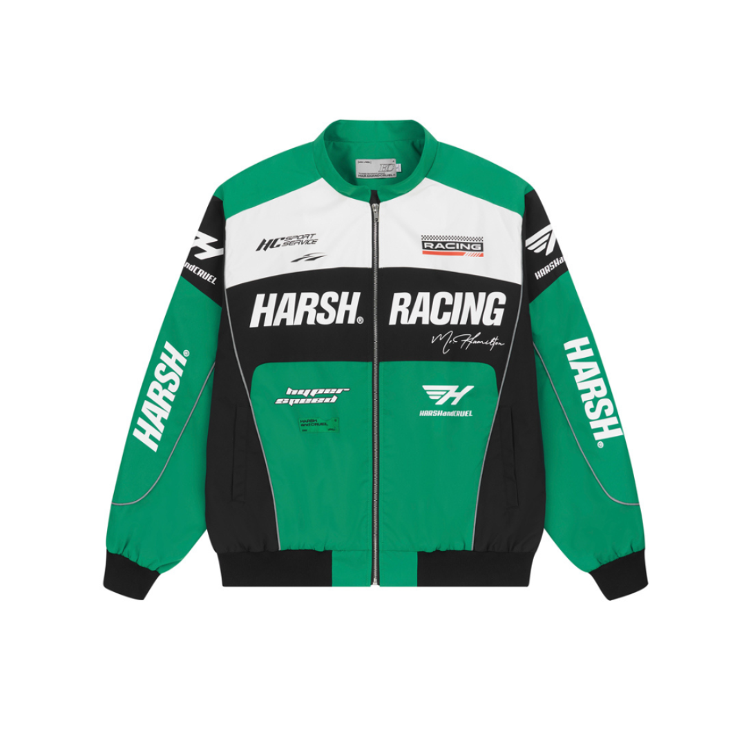 Retro Motorcycle Racing Logo Jacket