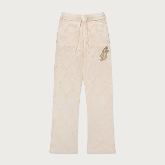 Diamond Knit Pant - Cream