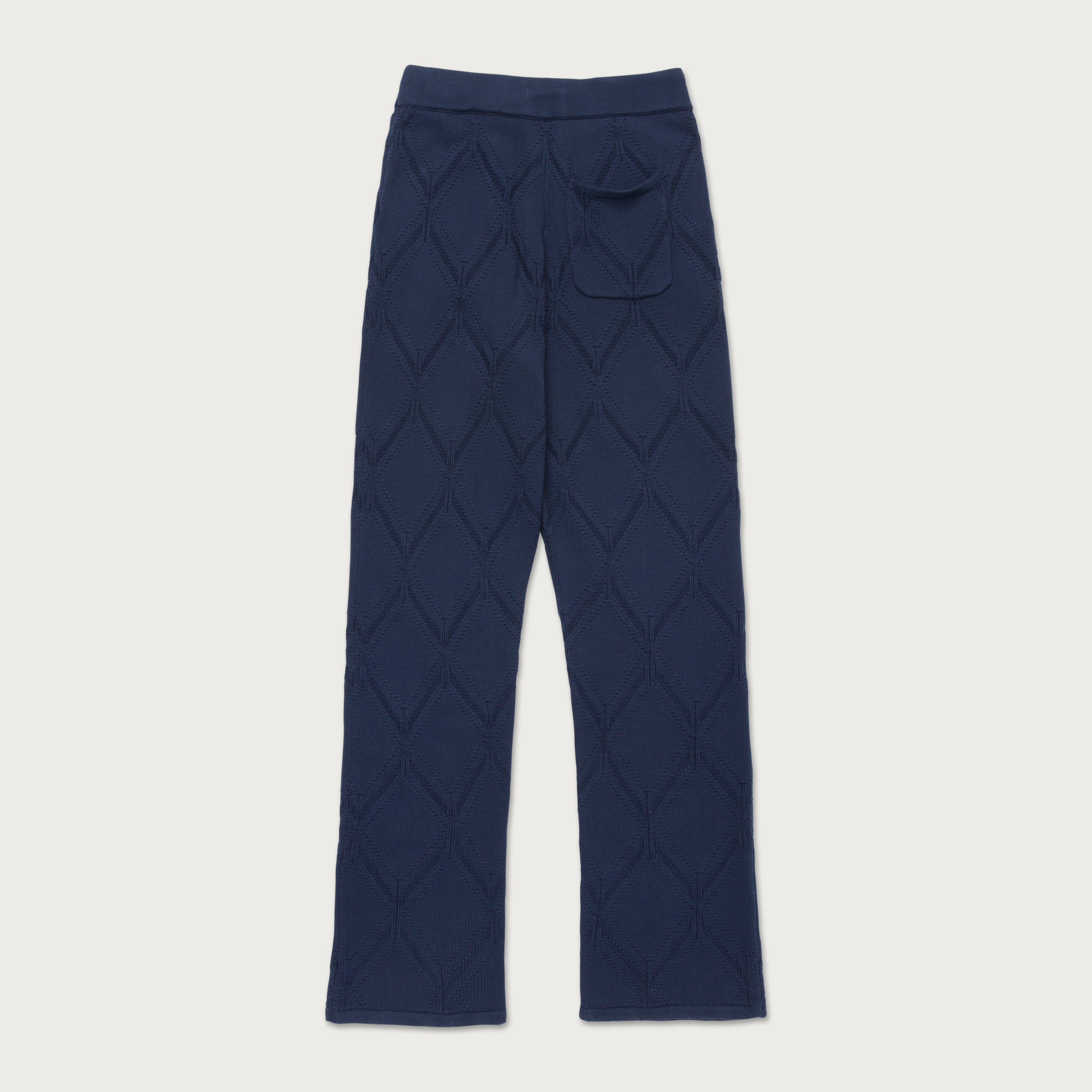 Diamond Knit Pant - Navy