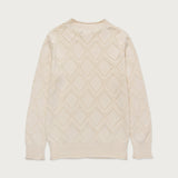 Diamond Knit Sweater - Cream