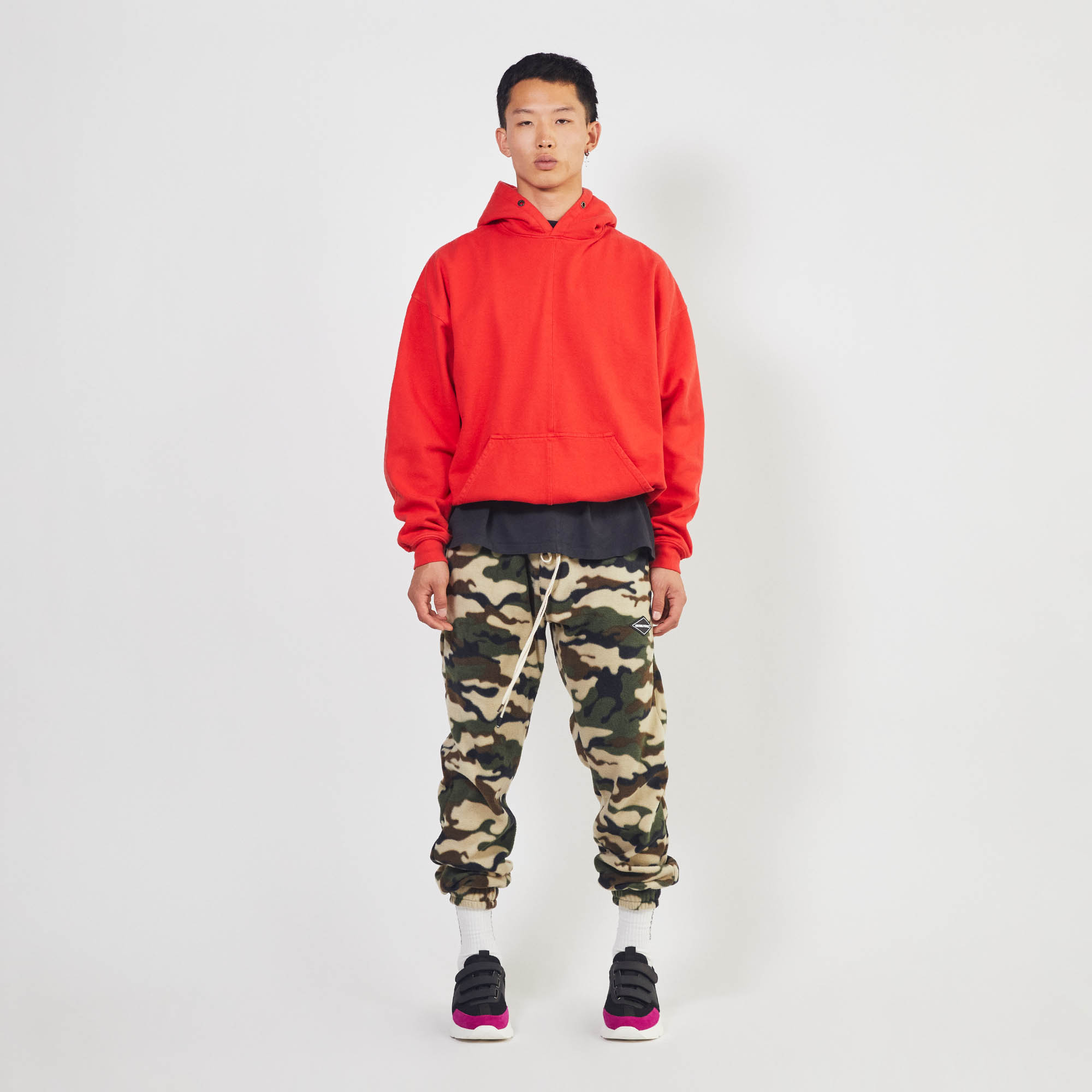 polar fleece roaming sweatpants / camo