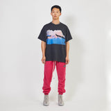 polar fleece roaming sweatpants / wildflower pink