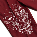 Embellished Faces Suit Bottom [Burgundy]