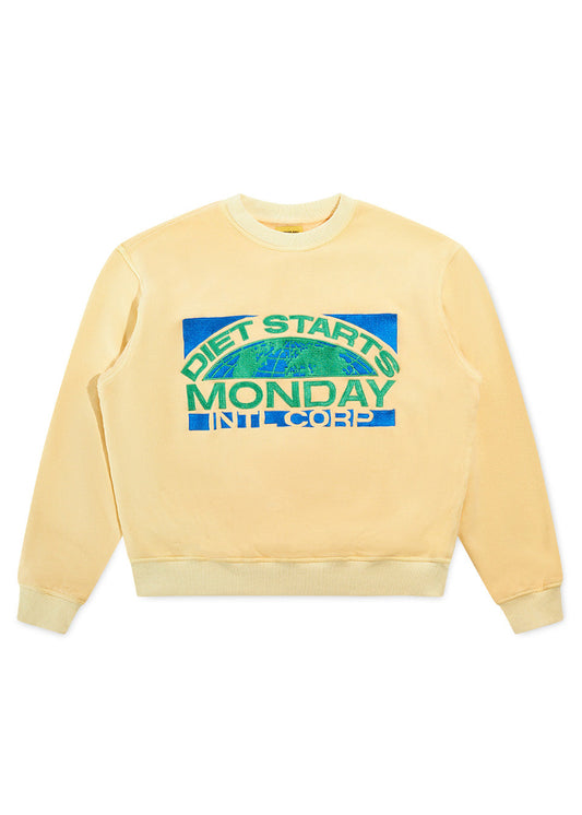 Diet Corp Sweatshirt - Vintage Yellow