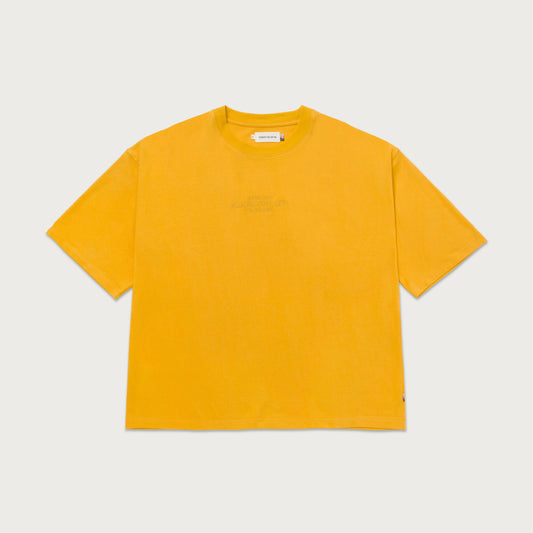 Embroidery Box T-Shirt - Yellow