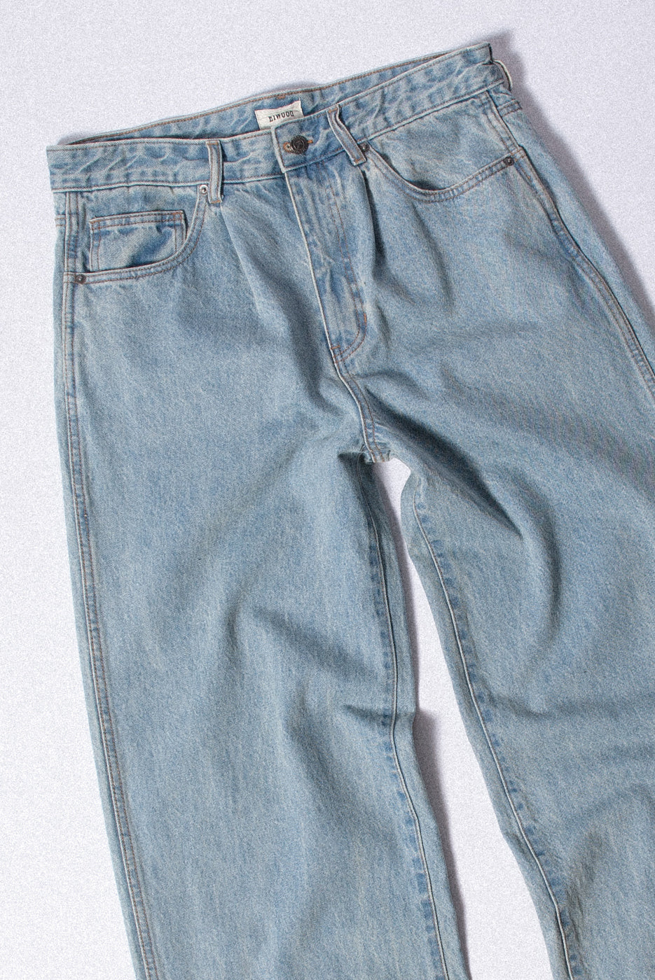 BAGGY PLEATED DENIM