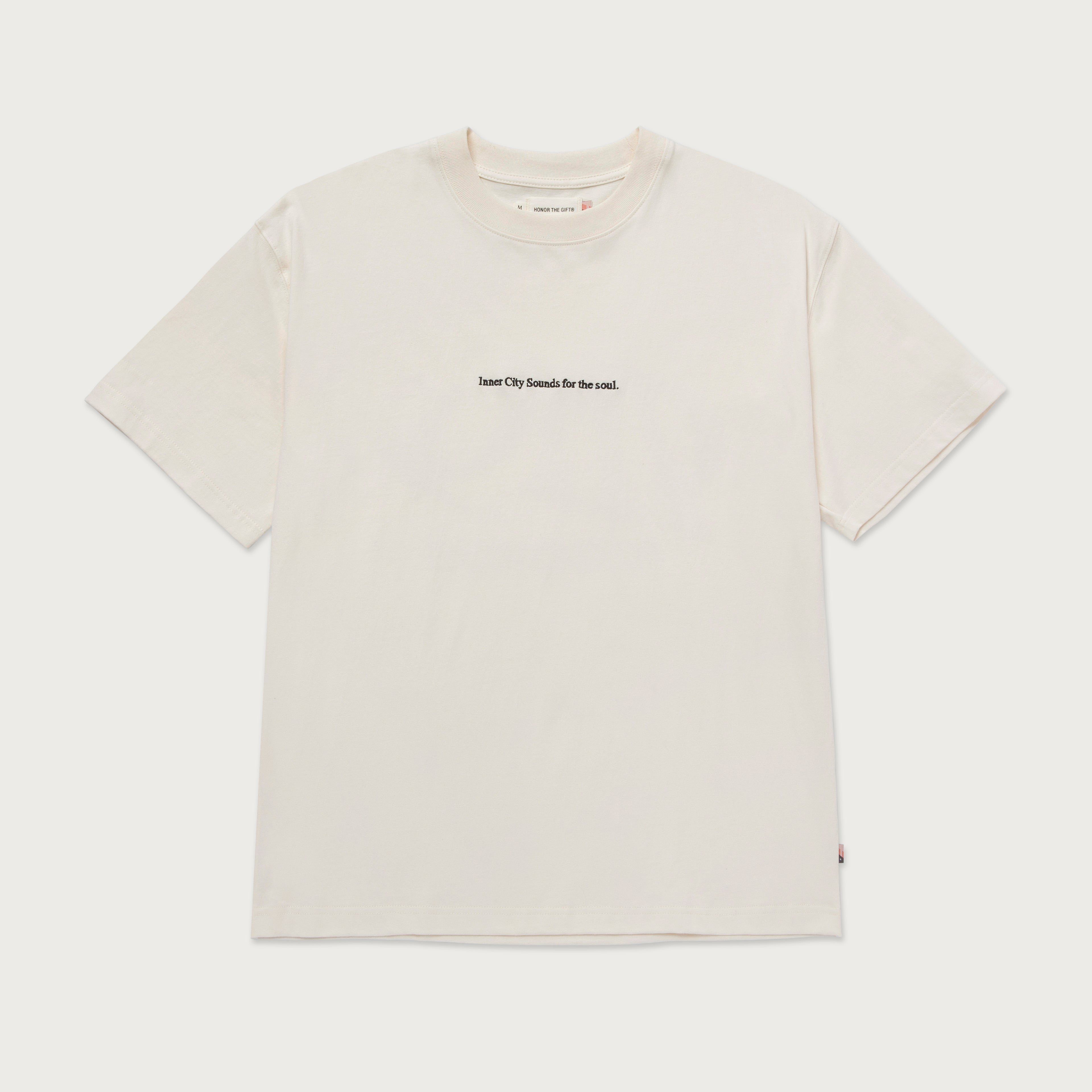 HTG Records Oval Logo Tee - Cream