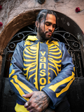 SKELETON BONES LEATHER JACKET | DAVE EAST COLLECTION