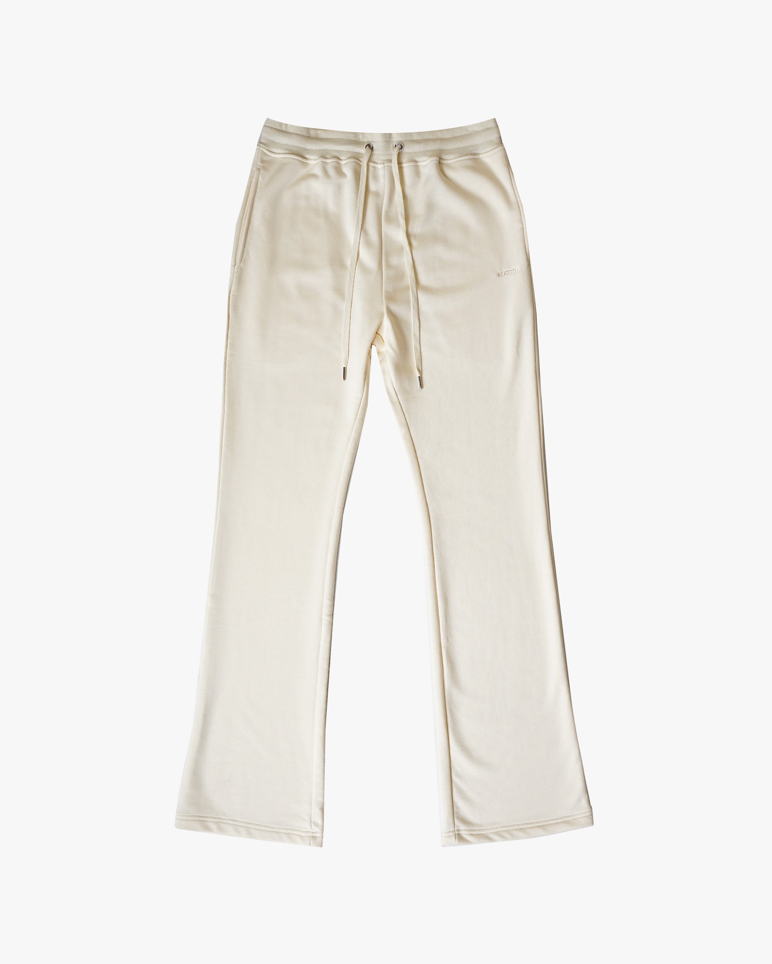 BIG N TALL PERFECT FLARE SWEATPANTS-CREAM