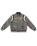 "Lovers" Surf Club Varsity Letterman Jacket (Shadow)