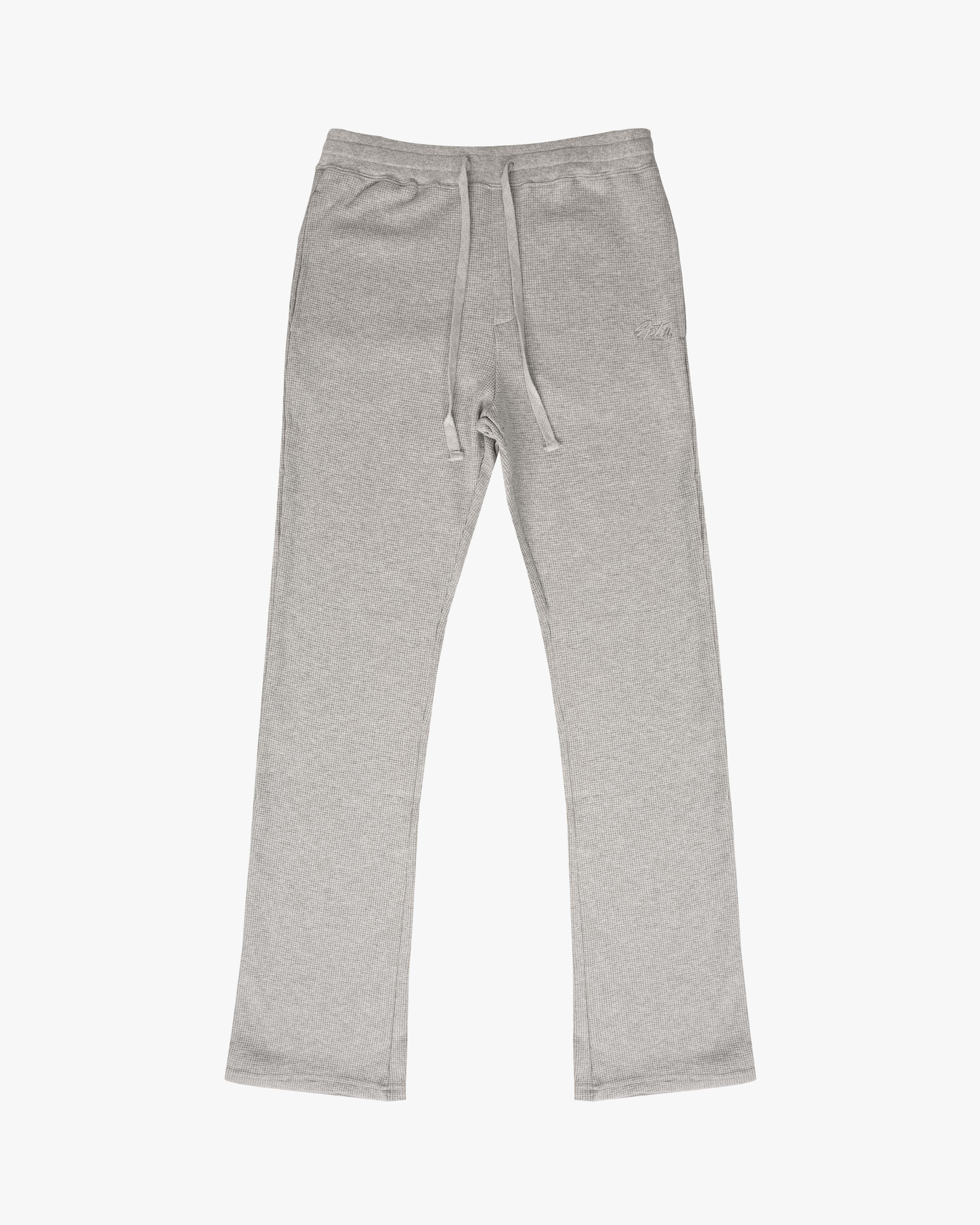 EPTM THERMAL FLARE PANTS-HEATHER GRAY