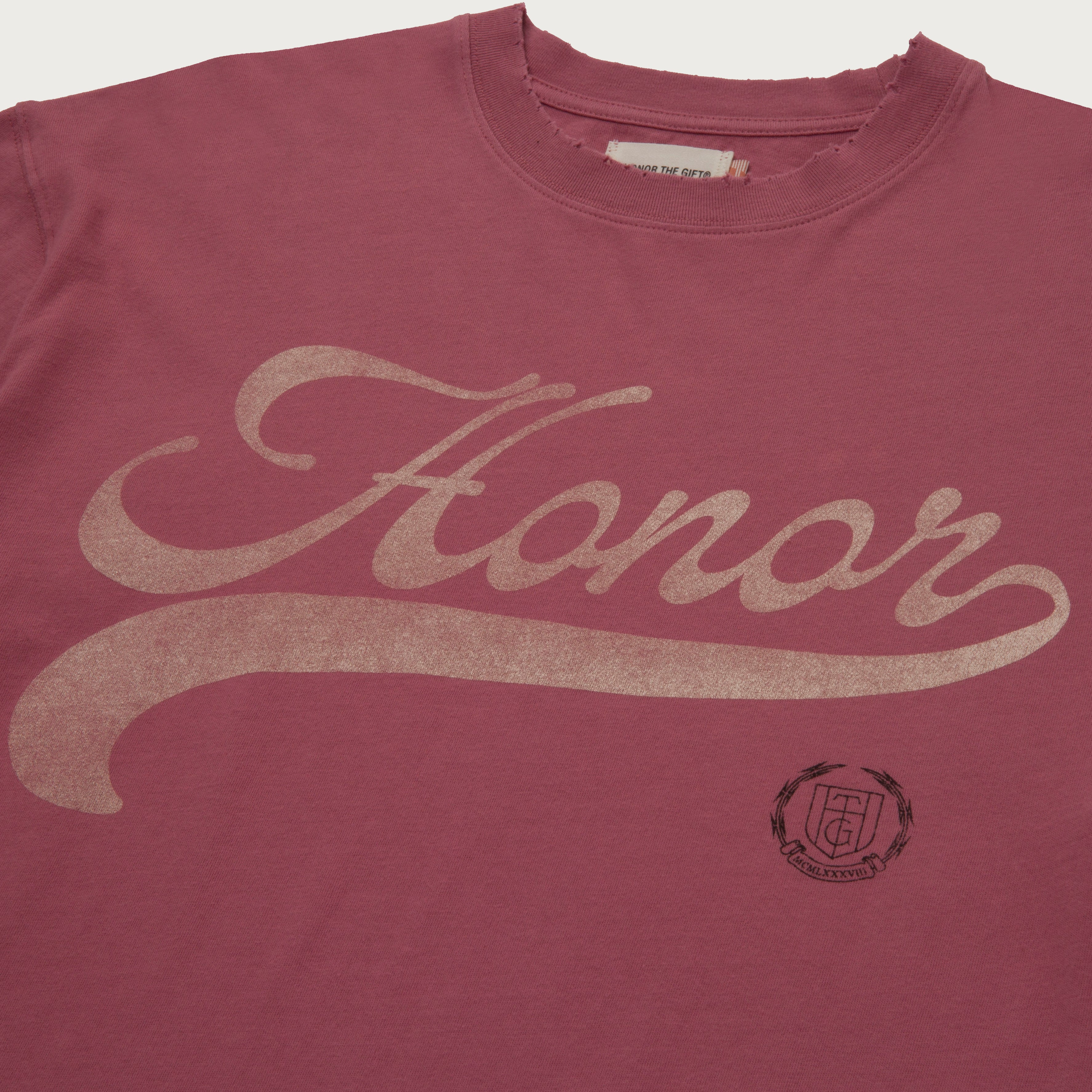 Holiday Script T-Shirt - Mauve